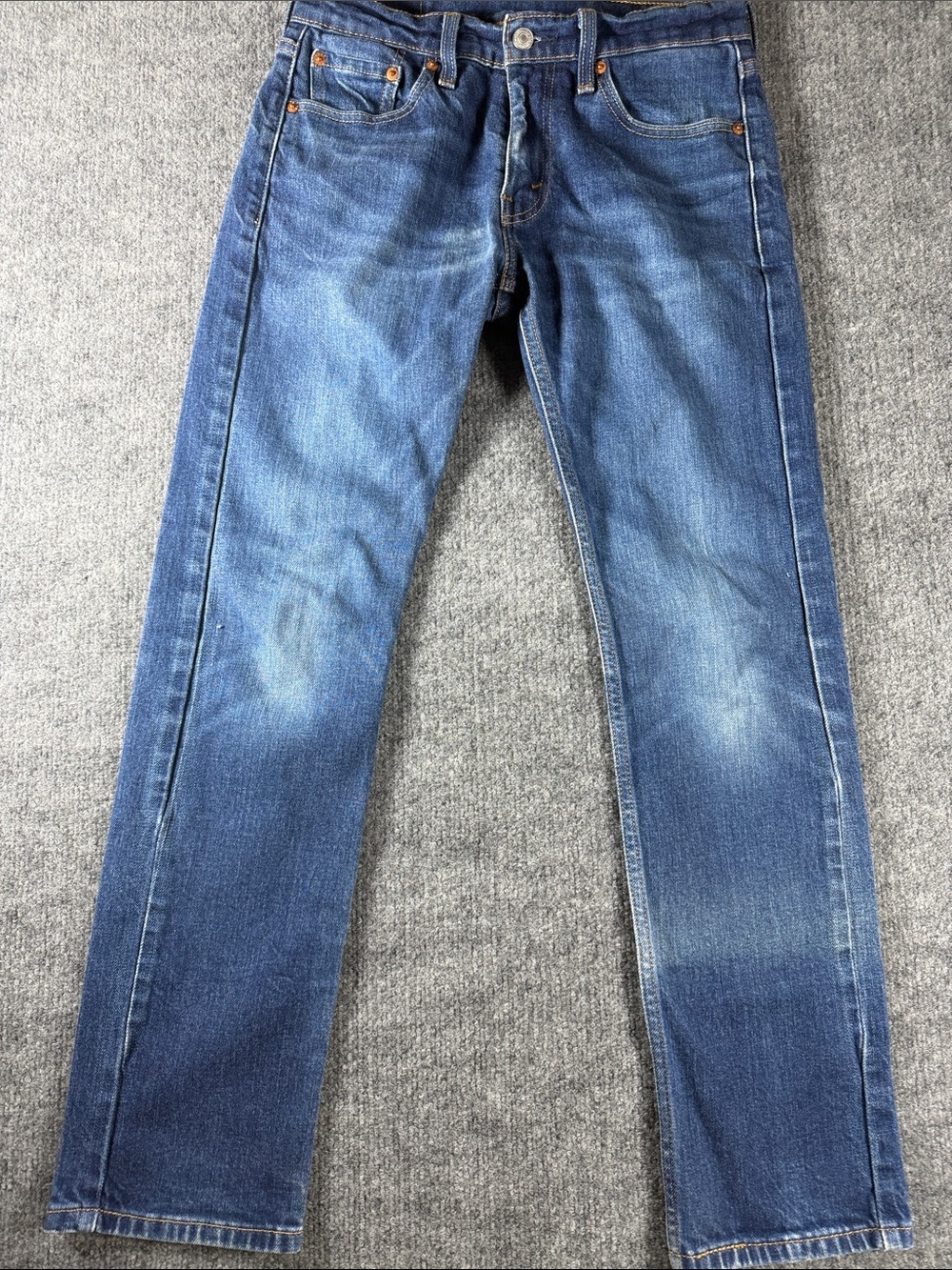 Levis 513 Slim Straight Leg Denim Blue Jeans Mens